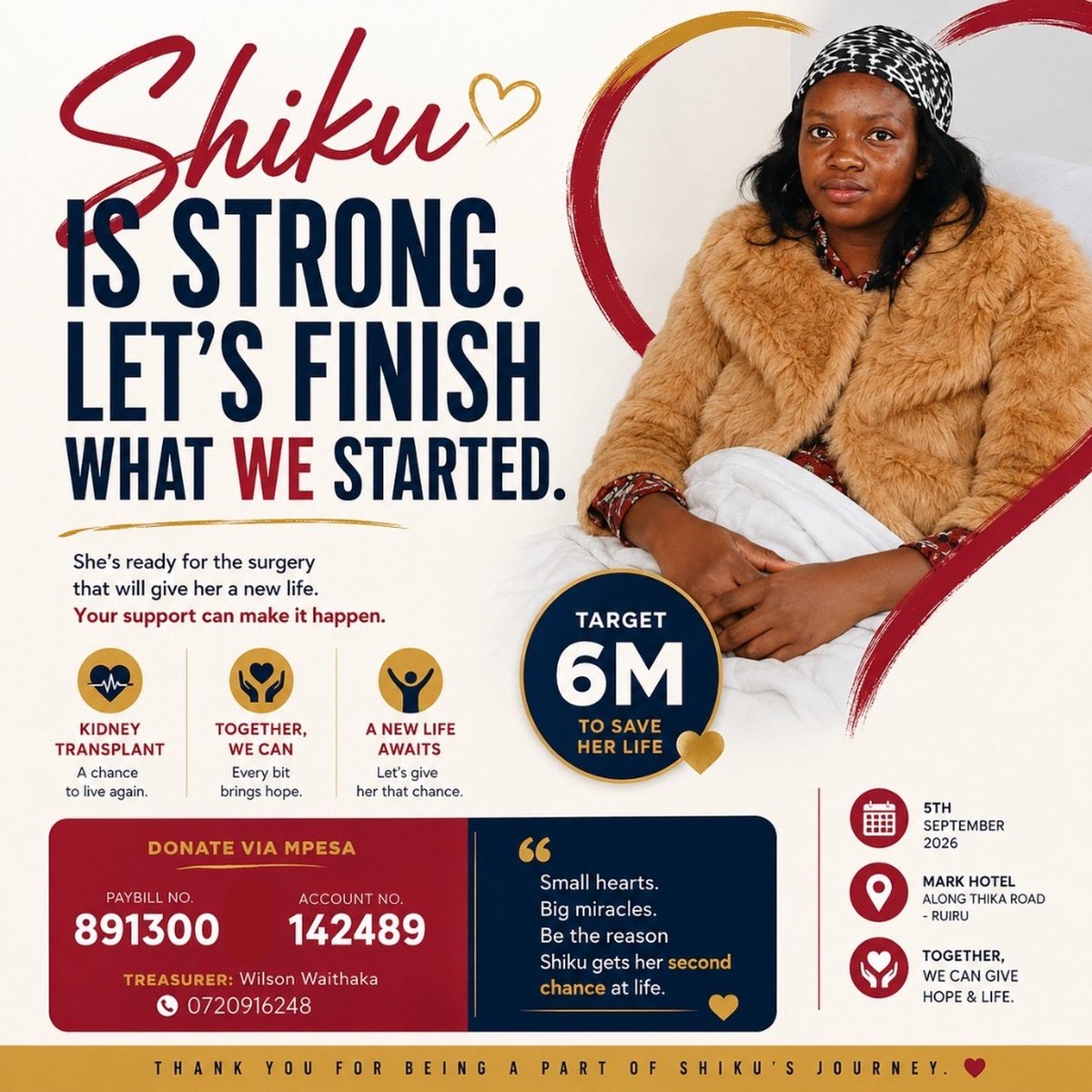 NjeriMuchina2's tweet photo. Hello loves. If this poster passes by your timeline, please pick it and use it in all your platforms and your TLs. 

@_marywanjiku is also asking for those of you with a great following pale TikTok to share her story. 

Huko Mchanga tuko almost 400k 💪🏻 

https://t.co/7JZksM9QCr https://t.co/m1I5uRQXpx