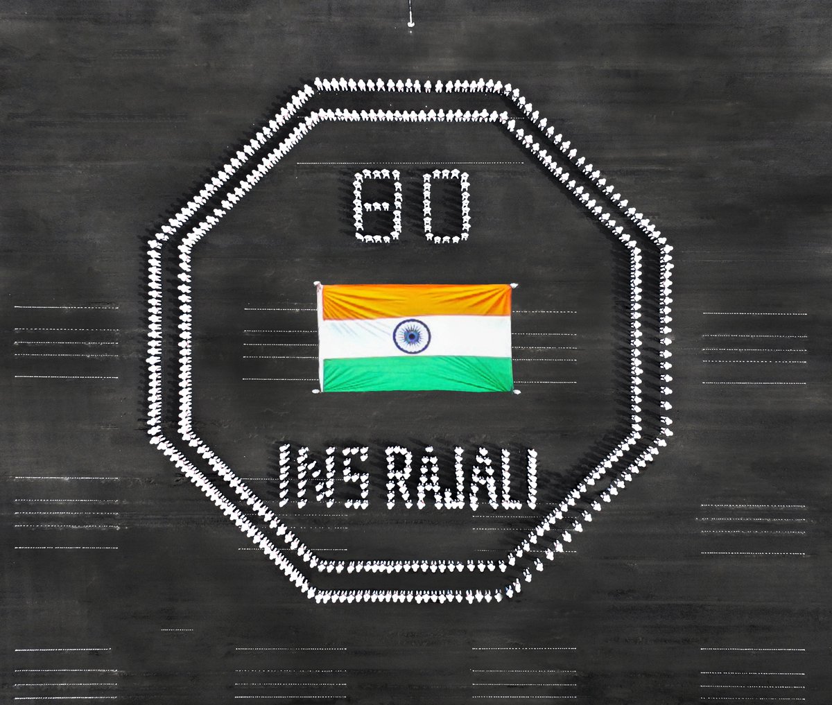 IN_RAJALI's tweet photo. 🇮🇳 One Flag. One Spirit. One Nation.

The spirit of #HarGharTiranga came alive at #INSRajali through a vibrant celebration of patriotism, fitness and togetherness. Running, Cycling and Walkathon events saw pride and energy on display. Personnel and families joined a spirited Bike Rally and rejuvenating Yoga session. NWWA added colour to the celebrations with patriotic stage performances by ladies and children—bringing the Rajali fraternity together under the patriotic fervour of the Tiranga. 🇮🇳

#HarGharTiranga2026 #IndianNavy #Tiranga