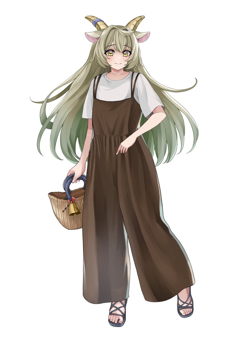 motto_920's tweet photo. ヤギの擬人化の女の子を描きました！
#一次創作
#絵描きさんと繋がりたい https://t.co/zKV6FISHVo