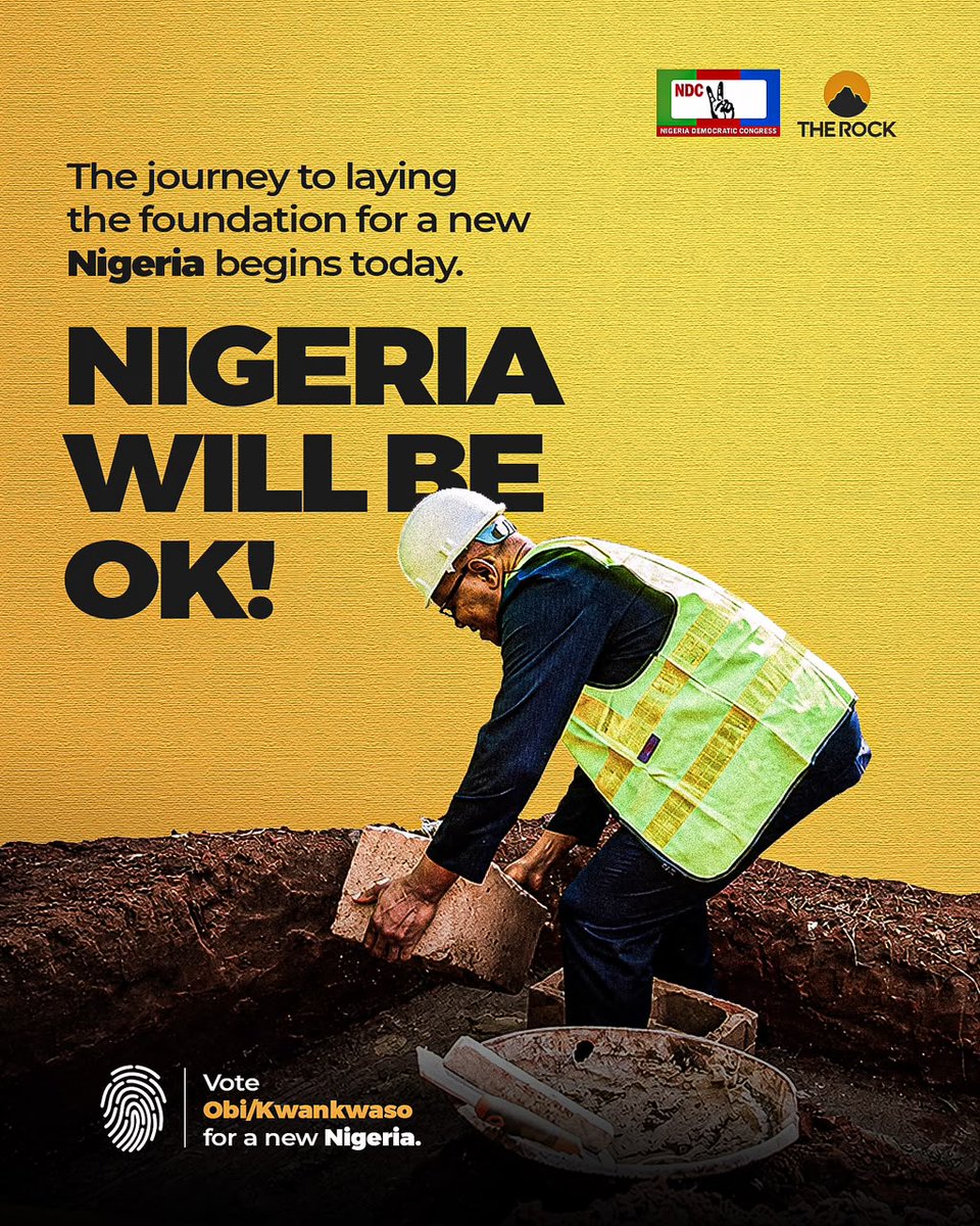ObidientUpdate's tweet photo. While Tinubu has continued to scam Nigerians with FRAUDULENT reforms, we are ready to build back this nation we love...
Brick by brick.
Time for a reset!
#PO4President #OKTicket #TooBigToRig https://t.co/KpWHY0jyNy