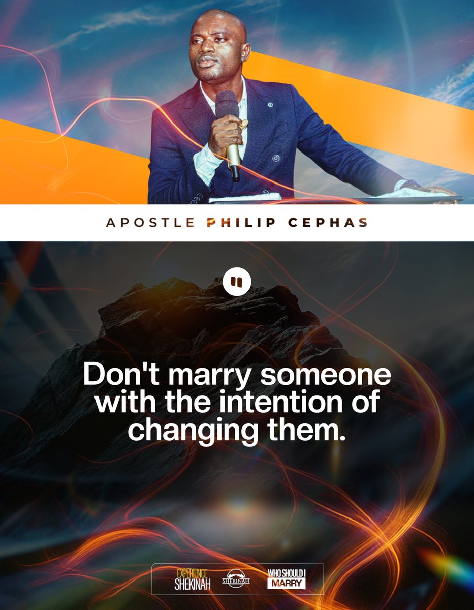 Apostlephilipc's tweet photo. WHO SHOULD I MARRY - THE SHEKINAH EXPERIENCE WITH APOSTLE PHILIP CEPHAS https://t.co/5aRXivlIUG