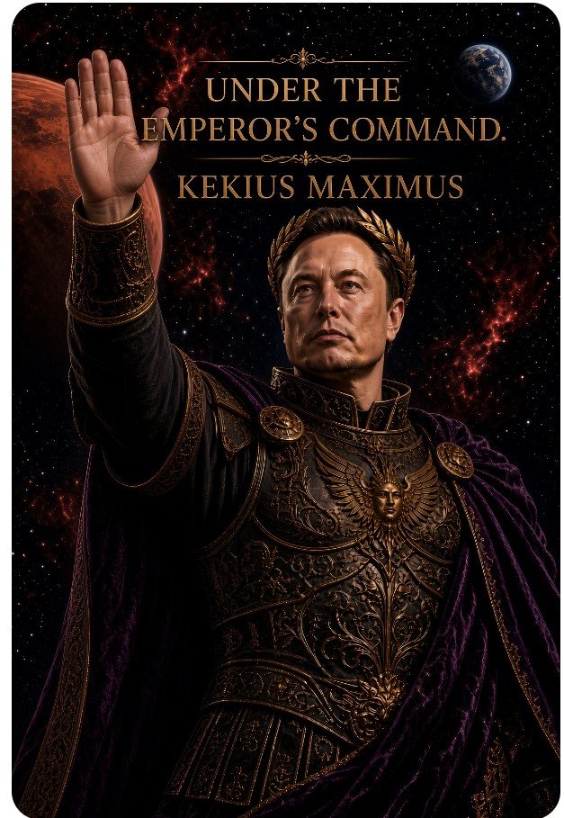 quebecois24's tweet photo. Under the Emperorโs Command
Kekius Maximus โ๏ธ Strength and HONOR ๐ธ
#Kekius
#Maximus
#EmperorMusk
#MuskCommand
@elonmusk https://t.co/1fwkqMQU99