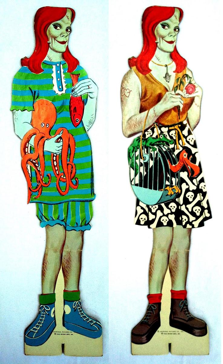 WeBelong_Dead's tweet photo. 1964 Bride of Frankenstein paper doll https://t.co/wRGA6kP4yk