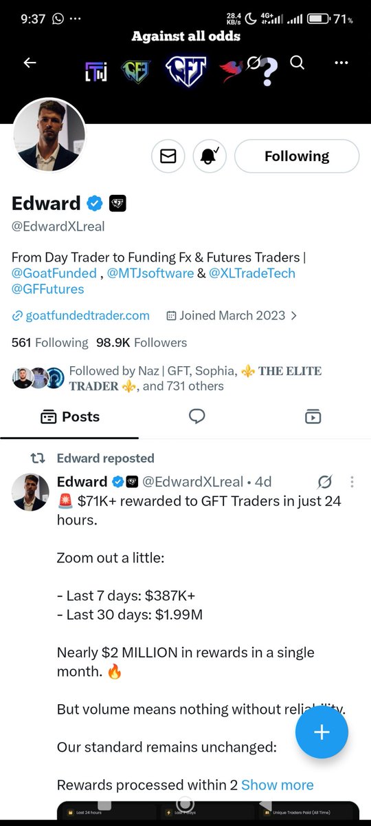 MirackzA's tweet photo. @RondoFx @EdwardXLreal @The_4thMan @Leveragedgiant @GoatFunded @goat_funded My favourite pair is GBPUSD 

Tasks has been completed https://t.co/6QvIv6o84W