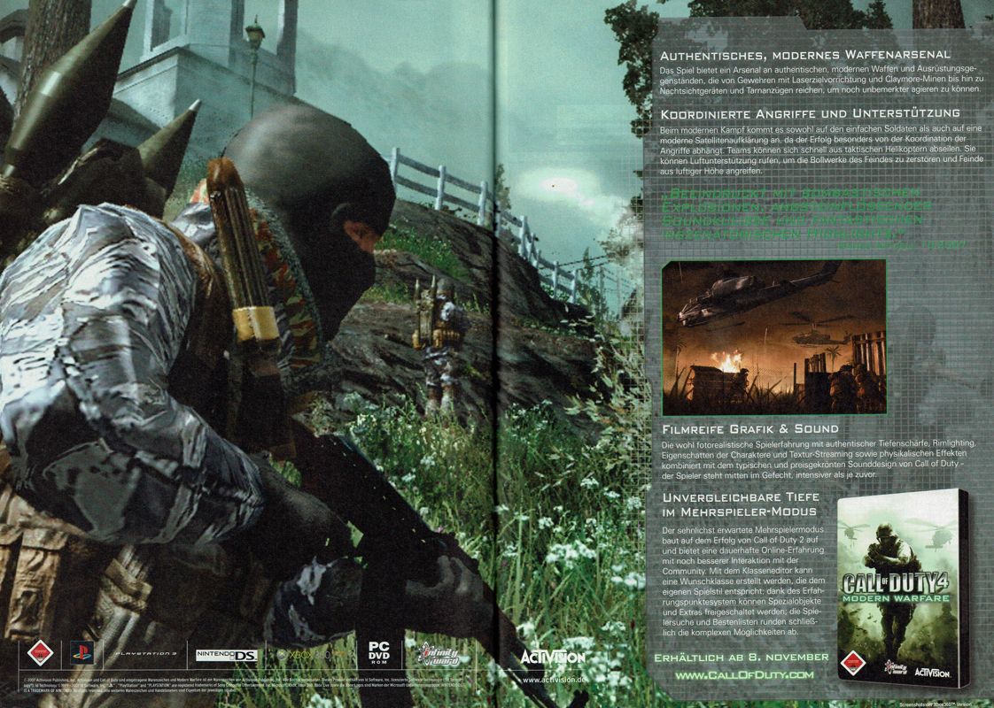 gameunlocked26's tweet photo. Call of Duty 4: Modern Warfare ads (2007) https://t.co/SvBCQHBXla