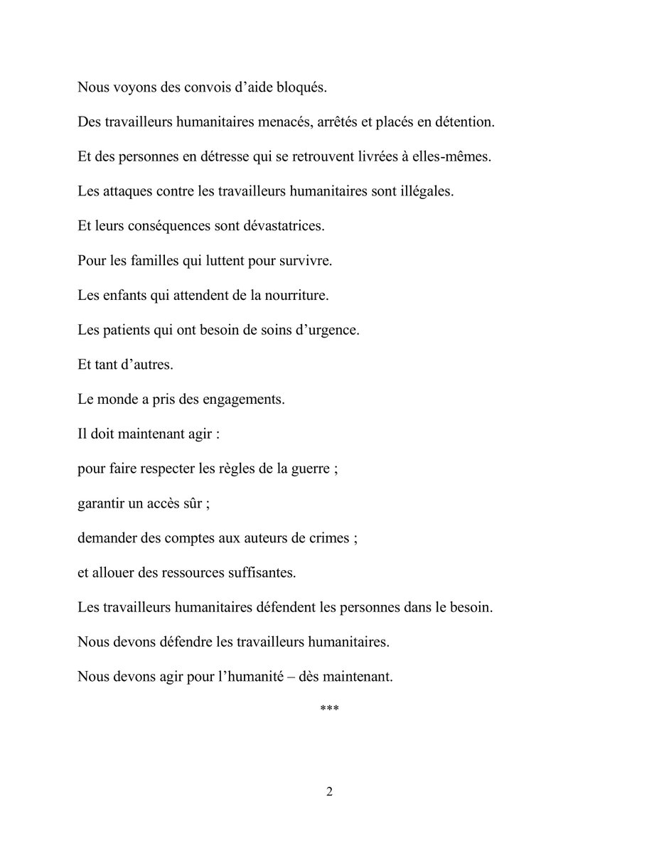 onubf's tweet photo. Journée mondiale de l’aide humanitaire
« Les travailleurs humanitaires défendent les personnes dans le besoin. Nous devons défendre les travailleurs humanitaires. Nous devons agir pour l’humanité – dès maintenant. » António Guterres, Secrétaire général des 🇺🇳. Son message👇 https://t.co/BgCeRU4o6o