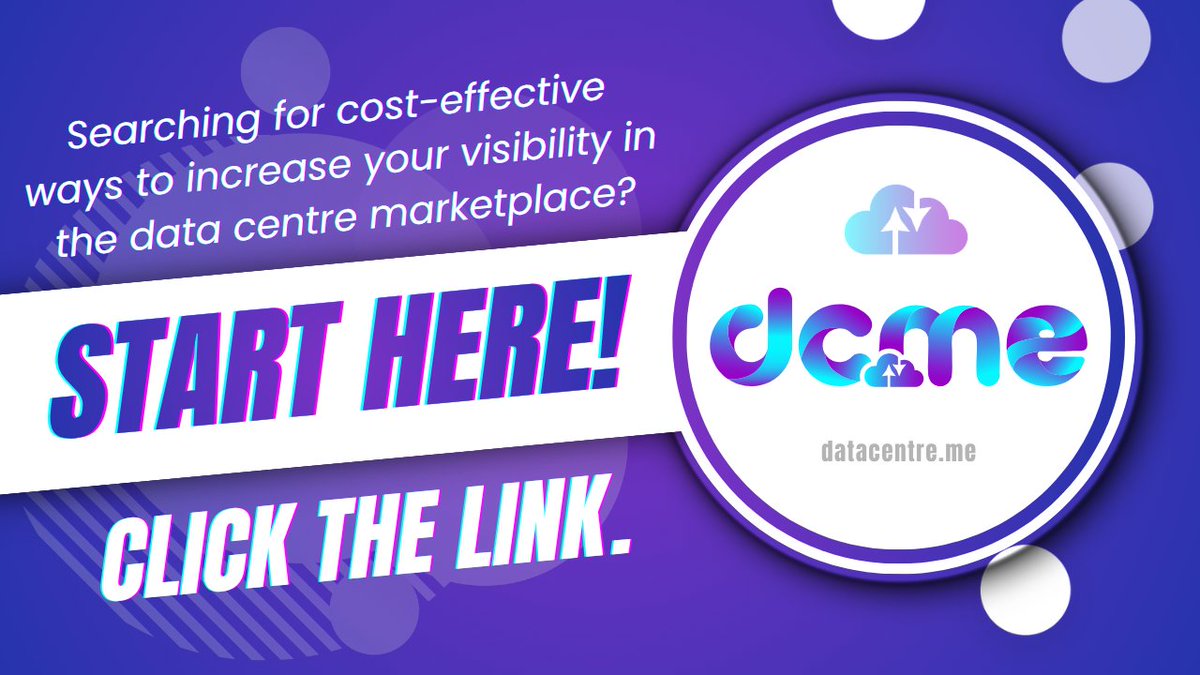datacentreme's tweet photo. Searching for cost-effective ways to increase your visibility in the data centre marketplace? Start here: https://t.co/zaiS77Mvcm
#DATACENTREME #DCME #datacentre #advertising #brandvisibility https://t.co/R9uUZxvTKH