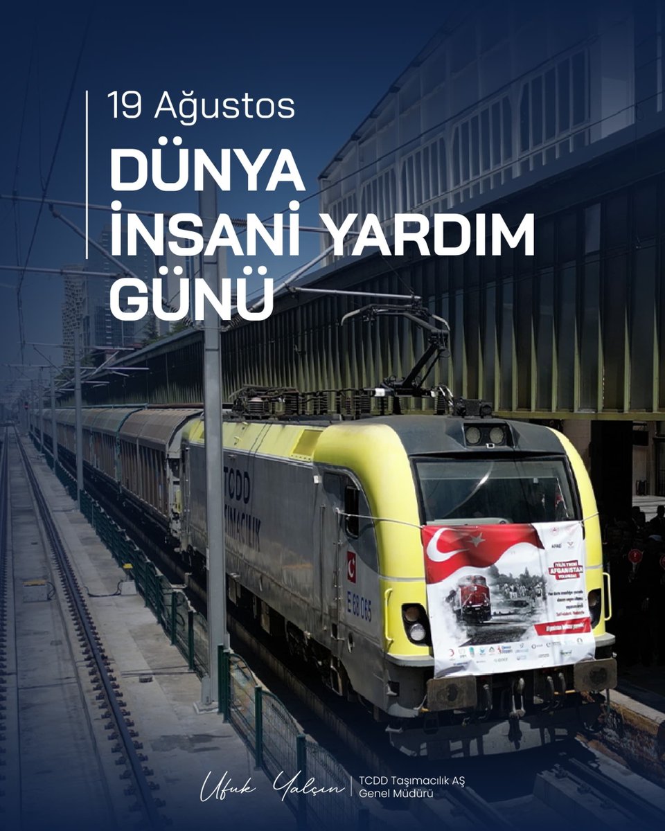 uyalcin_'s tweet photo. Türk milletinin en güzel hasletlerinden biridir; komşusu açken tok yatamamak.

Rabbimize şükürler olsun ki gönüllerimiz nasırlaşmadı, vicdanlarımız körelmedi. Bizi biz yapan değerlerimiz hâlâ gönüllerimizde yaşıyor. Acıyı paylaşmayı, ihtiyaç sahibinin elinden tutmayı, dara düşenin yanında olmayı hâlâ biliyoruz.

TCDD Taşımacılık ailesi olarak biz de bu kadim anlayışın bir parçası olmanın sorumluluğuyla, milletimizin iyilik elini dünyanın dört bir yanına ulaştırıyoruz.

#DünyaİnsaniYardımGünü vesilesiyle; başta Gazze olmak üzere dünyanın neresinde bir mazlum, bir ihtiyaç sahibi varsa Allah'tan (c.c) iyiliğin ve adaletin hüküm sürdüğü daha güzel bir dünya diliyorum.

#TürkiyeHızlanıyor 🇹🇷