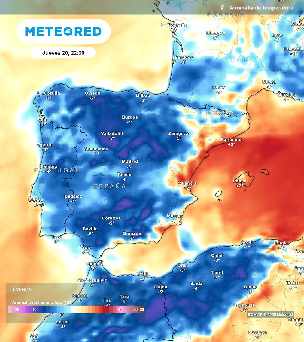 MeteoredES's tweet photo. 🥶 Una masa de aire más fresca favorecerá un desplome térmico generalizado. 

📉🌡️ Las temperaturas caerán hasta 10 ºC en seis regiones. 

🗞️ https://t.co/K4EgvVIVzI https://t.co/qmnqEJXS3z