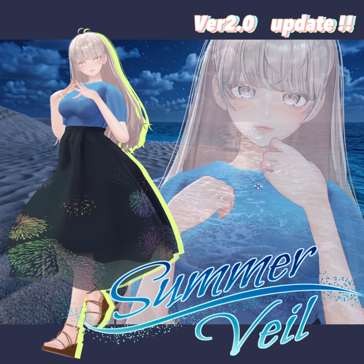 modatelier17's tweet photo. 【アップデートのお知らせ】

『Summer Veil』のルミナ対応版をアップデートしました✨
しなの同様にphysboneの設定を一から見直し、より自然にスカートが揺れるように致しました☺

引き続き、Modatelierをよろしくお願いいたします👍
#modatelier #LUMINA_EX #ルミナ3D https://t.co/q9mD53WKPt