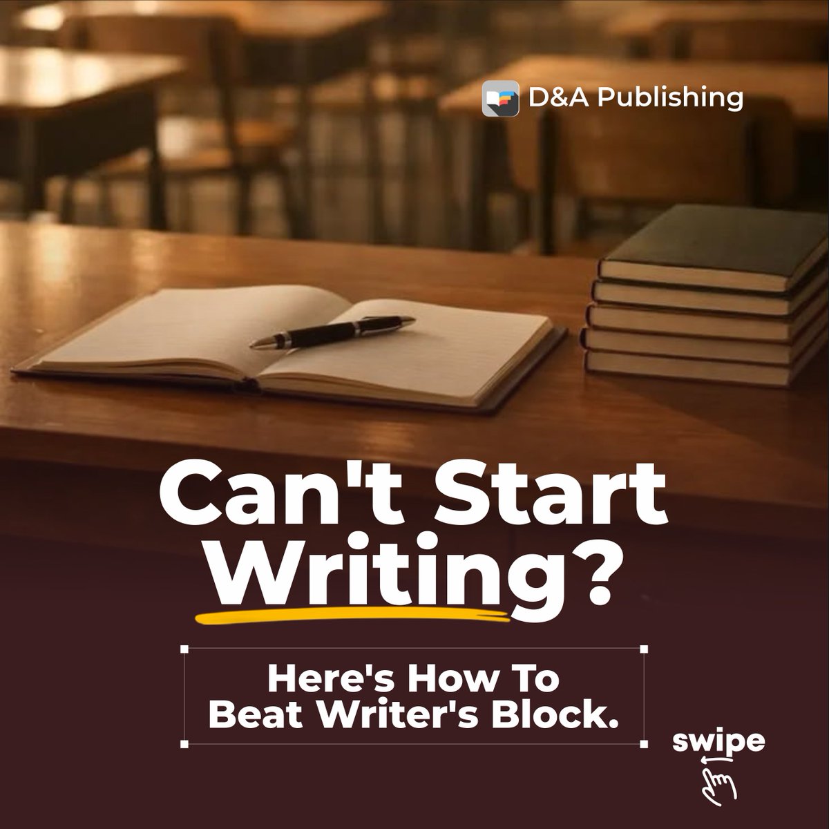 dandapublishing's tweet photo. These are our trusted tips to battle a blank page.✍️

Sometimes, the hardest part of  writing is simply knowing where to start. Whether you're working on a story, article, or personal piece, these tips can help you get your thoughts flowing.

Save this for next time &amp; follow https://t.co/3cb6BKOEra