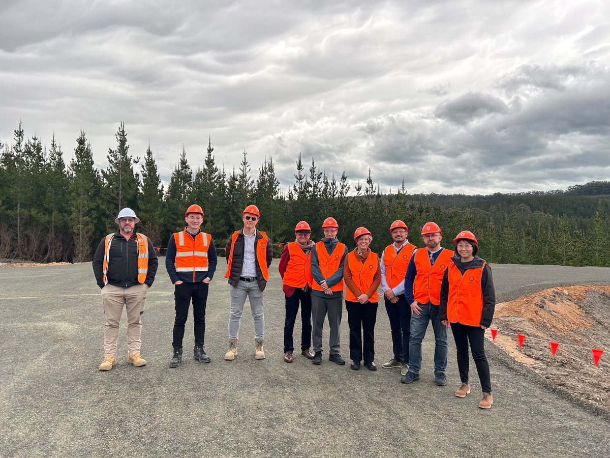 IURC_Programme's tweet photo. @iurc_aa delegates from Bremen and Lodzkje on site visit in #Gippsland about #energyTransition. #SECVictoria #DelburnWindFarm project under construction by VESTAS. 33-turbines to generate up to 205-megawatts of #renewableenergy. Thx2 @EU_FPI, @EUinAus. https://t.co/7k6sU9GoTf