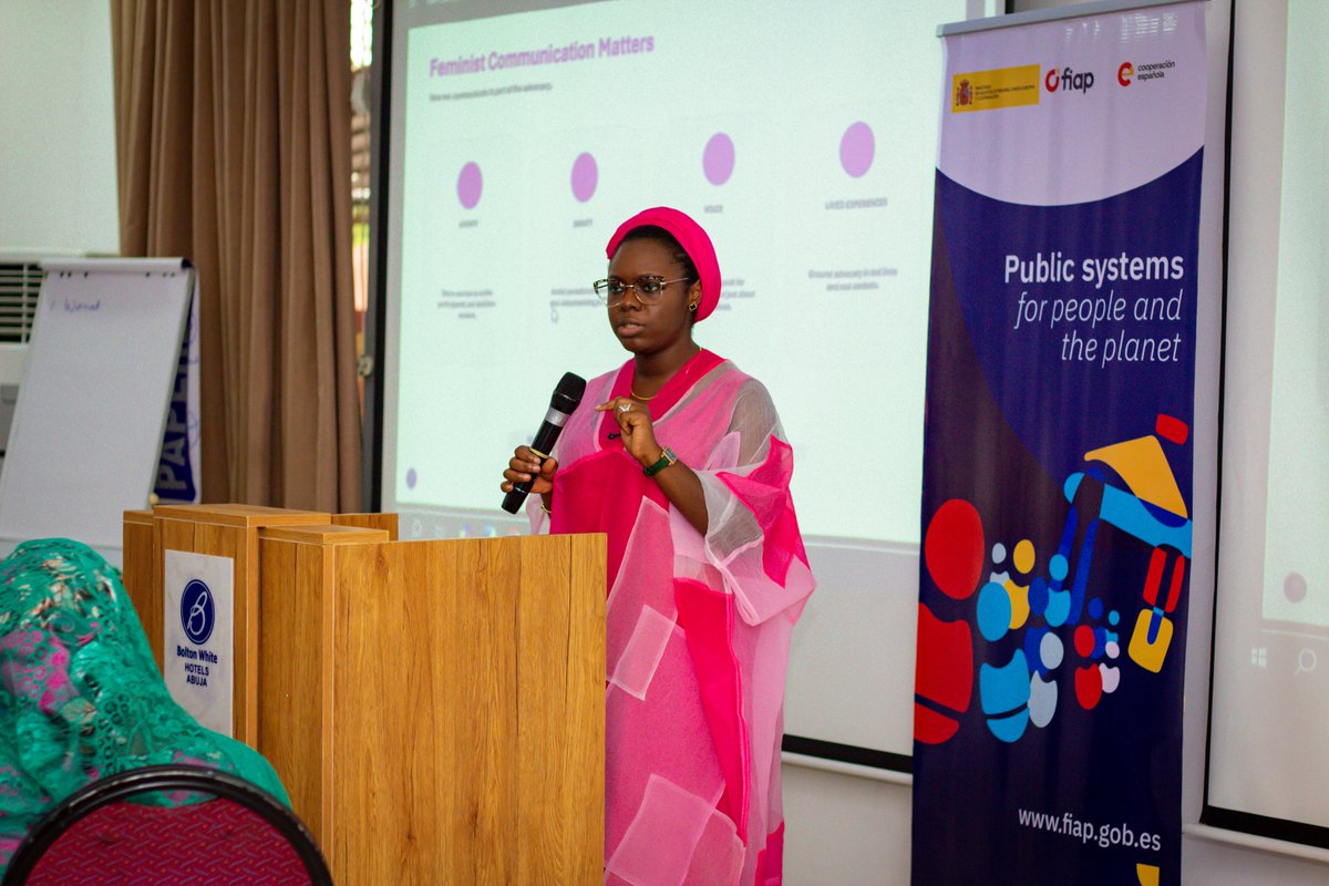 FactC_Africa's tweet photo. The conversation moved from what needs to change to how we communicate that change. @AtikuNafisa of Naija Feminist Collective led a session on Platform-Native Content Design &amp; Message Pillars for Feminist Campaigns, exploring how advocacy messages need to adapt across socials. https://t.co/emCYtAjzXf