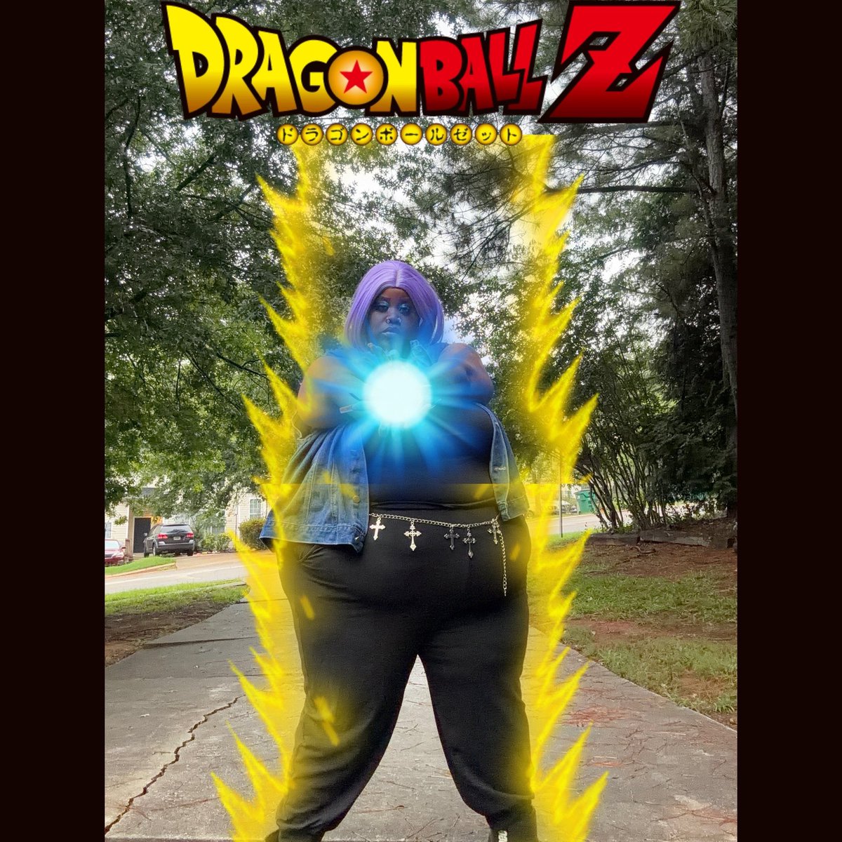 Lolakurosaki's tweet photo. Big Momma Trunks ๐๐๐๐#trunks #trunkscosplay #dragonballz #cosplayer #fyp https://t.co/U33hPqqc1d