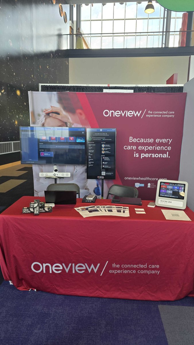 OneviewHC's tweet photo. What a great start to #EpicUGM!

Stop by to see how we are helping health systems operationalize Epic MyChart Bedside TV at scale.

We're also showcasing our latest innovations: meal ordering directly within the Epic TV experience and Bedside TV Whiteboard. https://t.co/Z0nESuqyhi