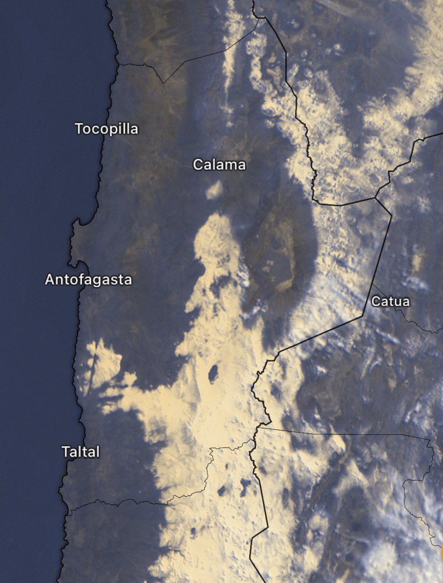 antofameteo's tweet photo. Impresionante cantidad de nieve en la región!! 
Es visible incluso en algunos cerros del sector la negra. 
 #antofagasta https://t.co/HuagY8hJEy