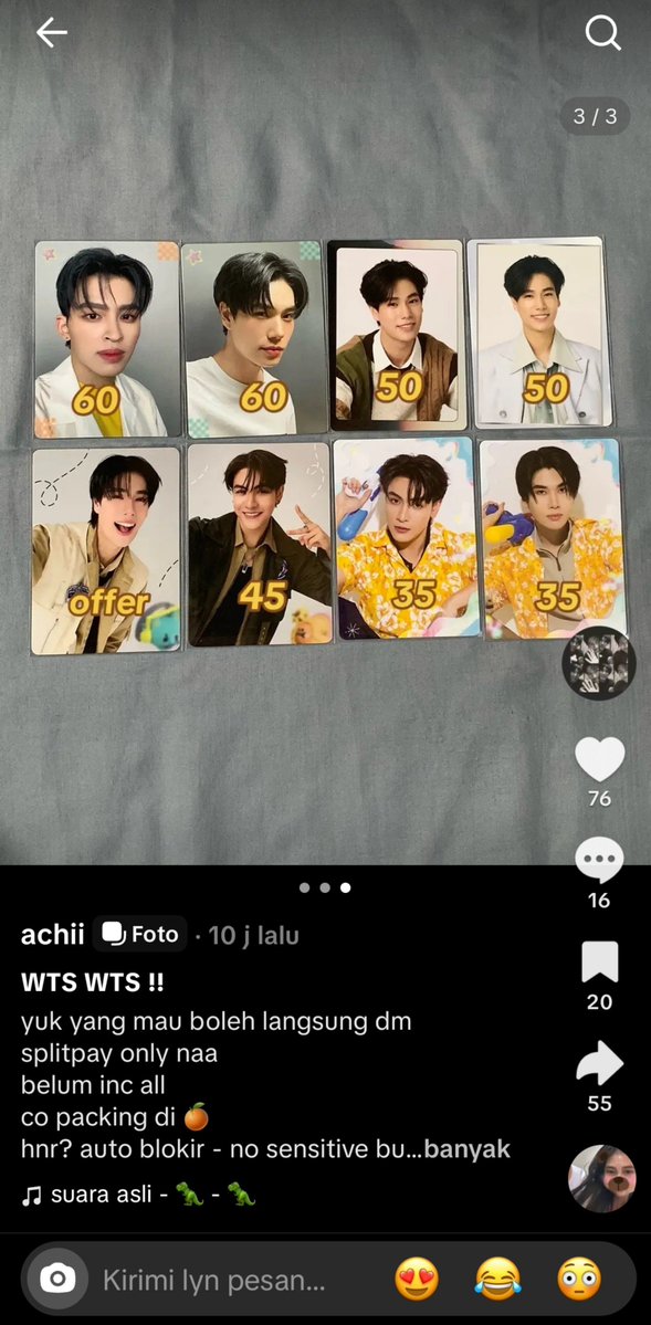 chenrcjb's tweet photo. HELP RT!!!

aku gatau bikin tweet kaya gimana soalnya aku first time kena scam dan jujur aku masih ngawang banget. aku beli joong eoy, aku gatau berapa banyak yang kena sama dia, akun tiktoknya https://t.co/vITm4lji4r, tbh aku minta payment by qris (keteledoran aku sebenernya)😔😔😔