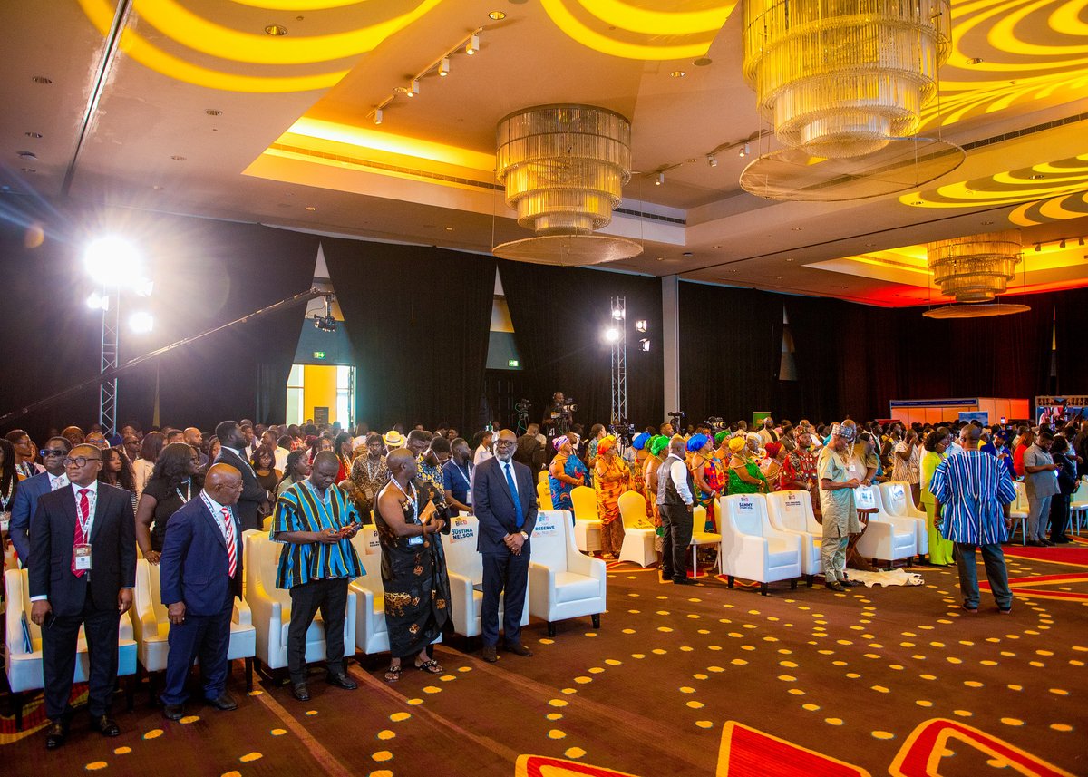 MineralsFundGH's tweet photo. At the National Mining Dialogue 2026, MIIF’s Chief Technical & Operations Officer, Mr.Kwabena Barning called for Ghana’s minerals to create lasting value through local participation, responsible mining, stronger businesses and sustainable investment.
#MIIF #NationalMiningDialogue https://t.co/PZbKLxePd4