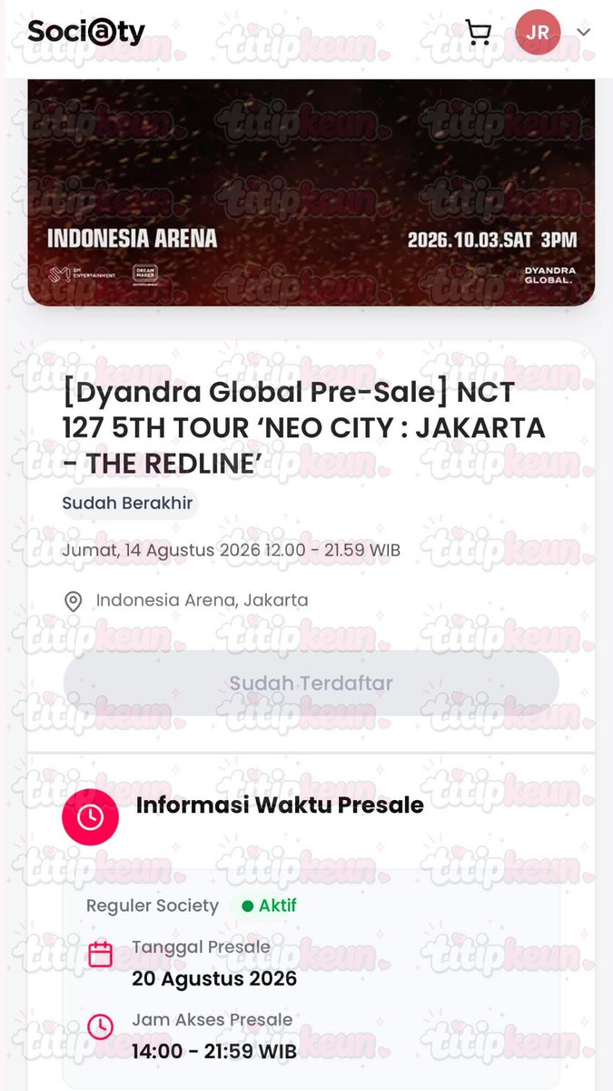 titipkeun's tweet photo. OPEN RENT MEMBERSHIP DYANDRA
NCT 127 5TH TOUR 'NEO CITY : JAKARTA - THE REDLINE'

✅ Avail 3 membship
💸 25k/membship
✅ Apply redline jakarta
📩 DM for more info or reservation!🥰

wts rent membship dyandra rent membership redline jakarta dyandra https://t.co/41YavONsiV