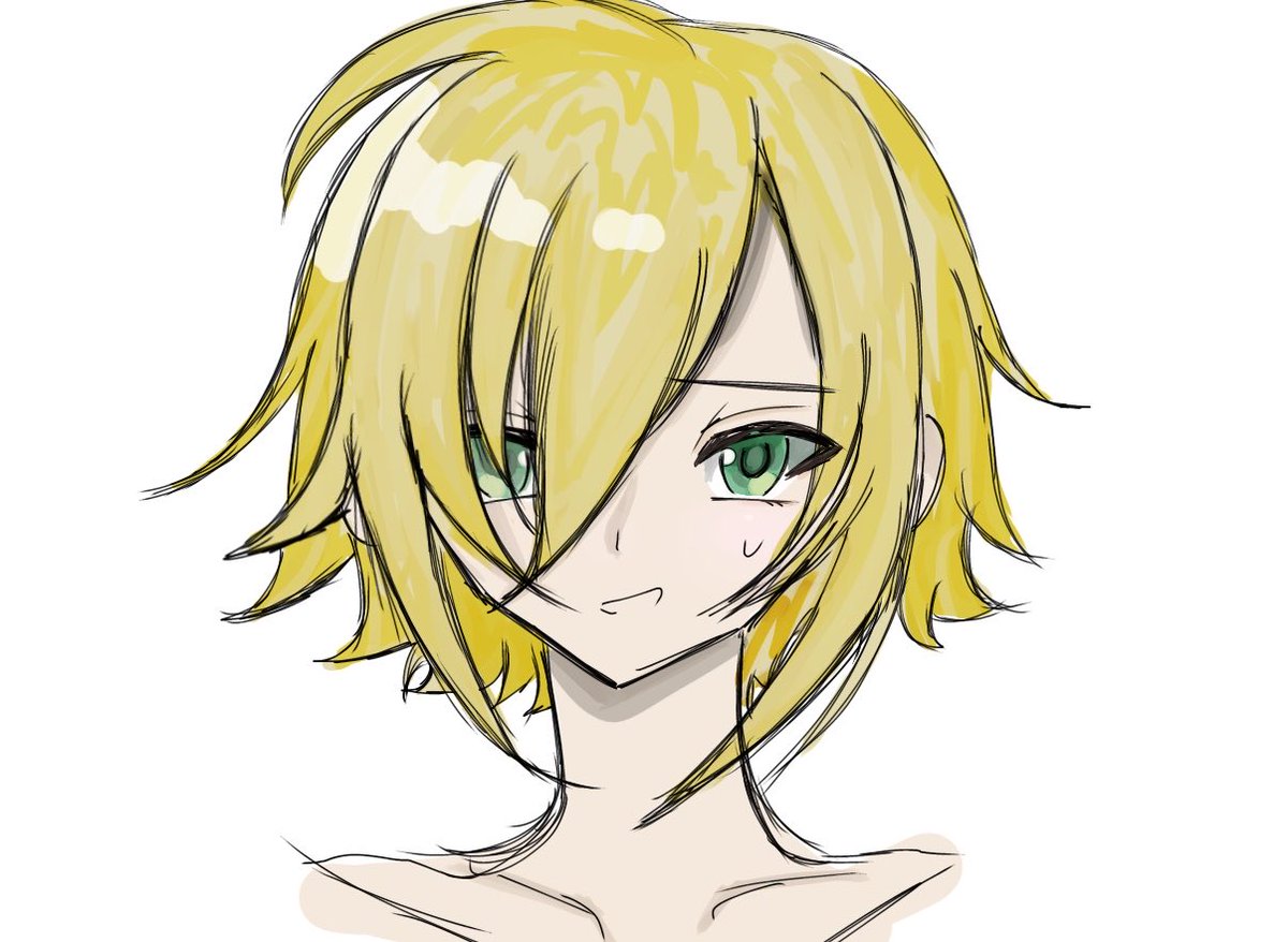 x1_k0u's tweet photo. 一旦お顔練習 https://t.co/gtDnRVv5fk