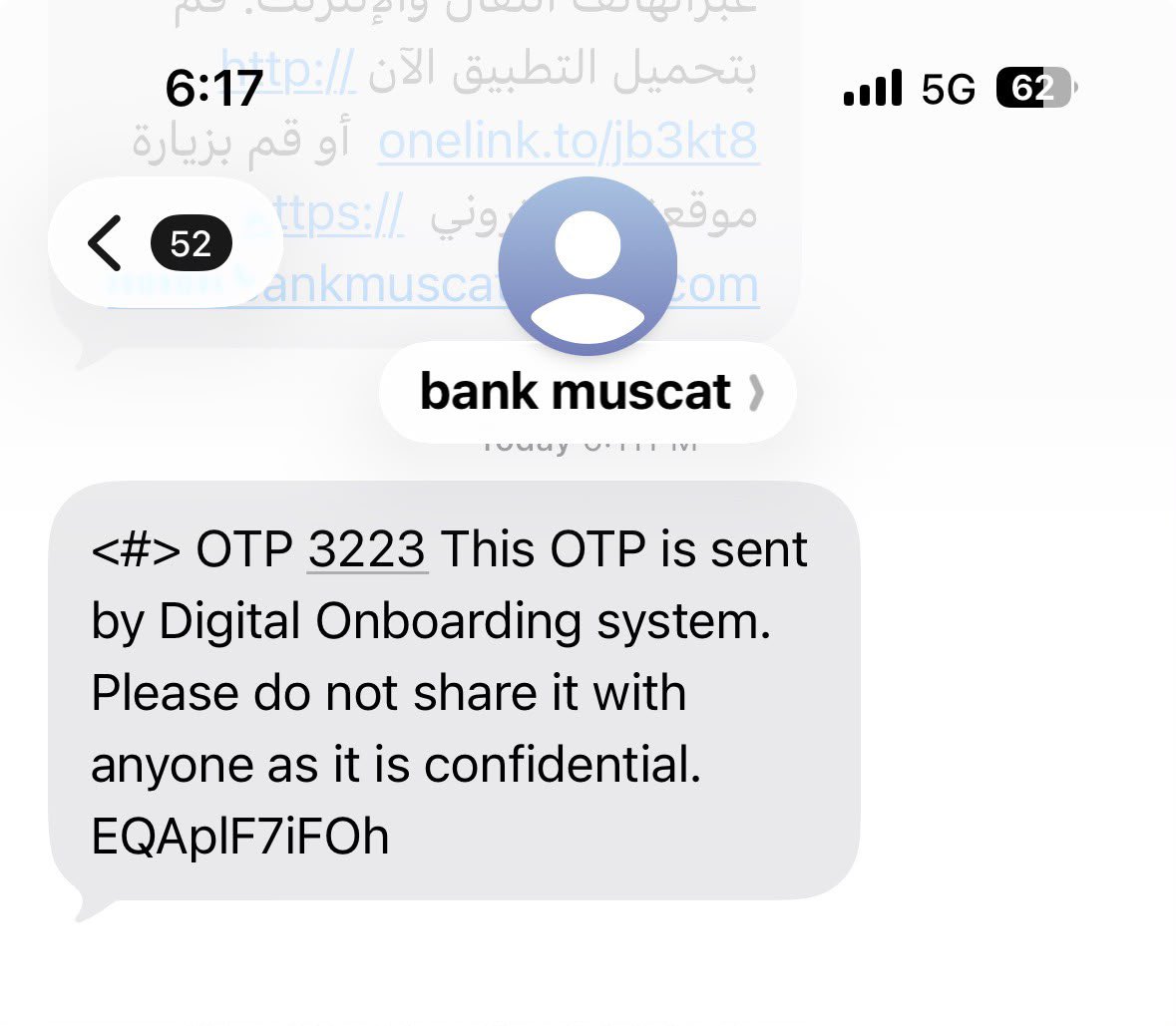 SultanAl_Yahyai's tweet photo. الاخوة @BankMuscat 
وصلت رسالة OTP تظهر من رقمكم، 
ثم وصل اتصال من الرقم: 71903929

يطلب تحديث البيانات ويطلب ال OTP الذي وصل في الرسالة

كيف يستطيع هؤلاء النصابين الوصول لرقمكم والتواصل مع عملائكم؟ https://t.co/ZaxXdnOlD5