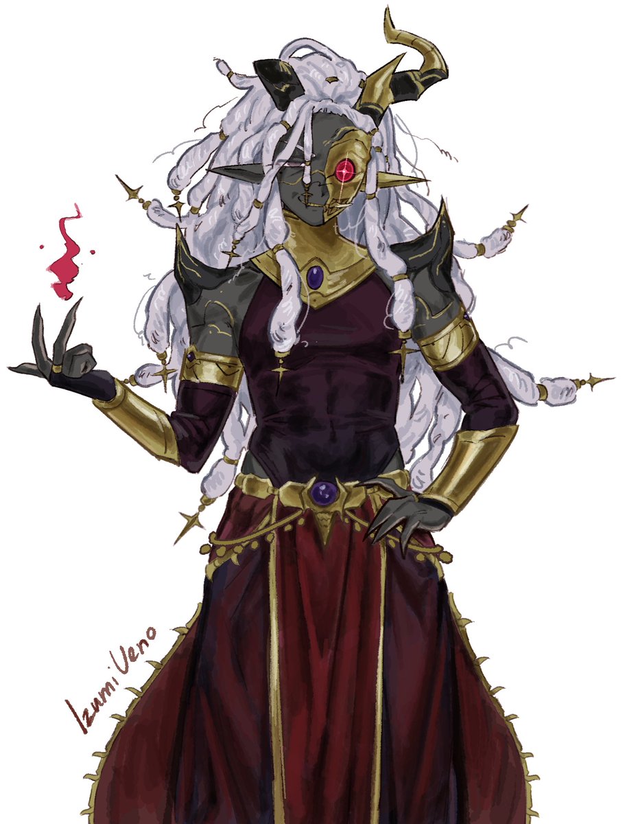 ueno_izumi's tweet photo. Really like her design! Sorry if I'm missing details I couldn't see the og image too clearly
#CalamityFables https://t.co/AdMdgOICNZ