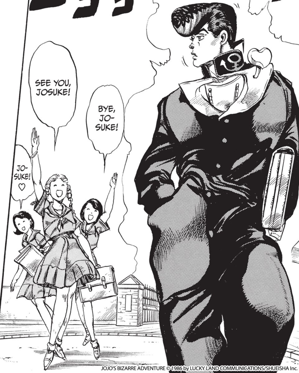 VIZMedia's tweet photo. Josuke’s always been “cool” but never too cool to show up for his friends! Happy birthday to Josuke Higashikata! The nonchalant, caring King! 💗 https://t.co/tUnmuHAMRC