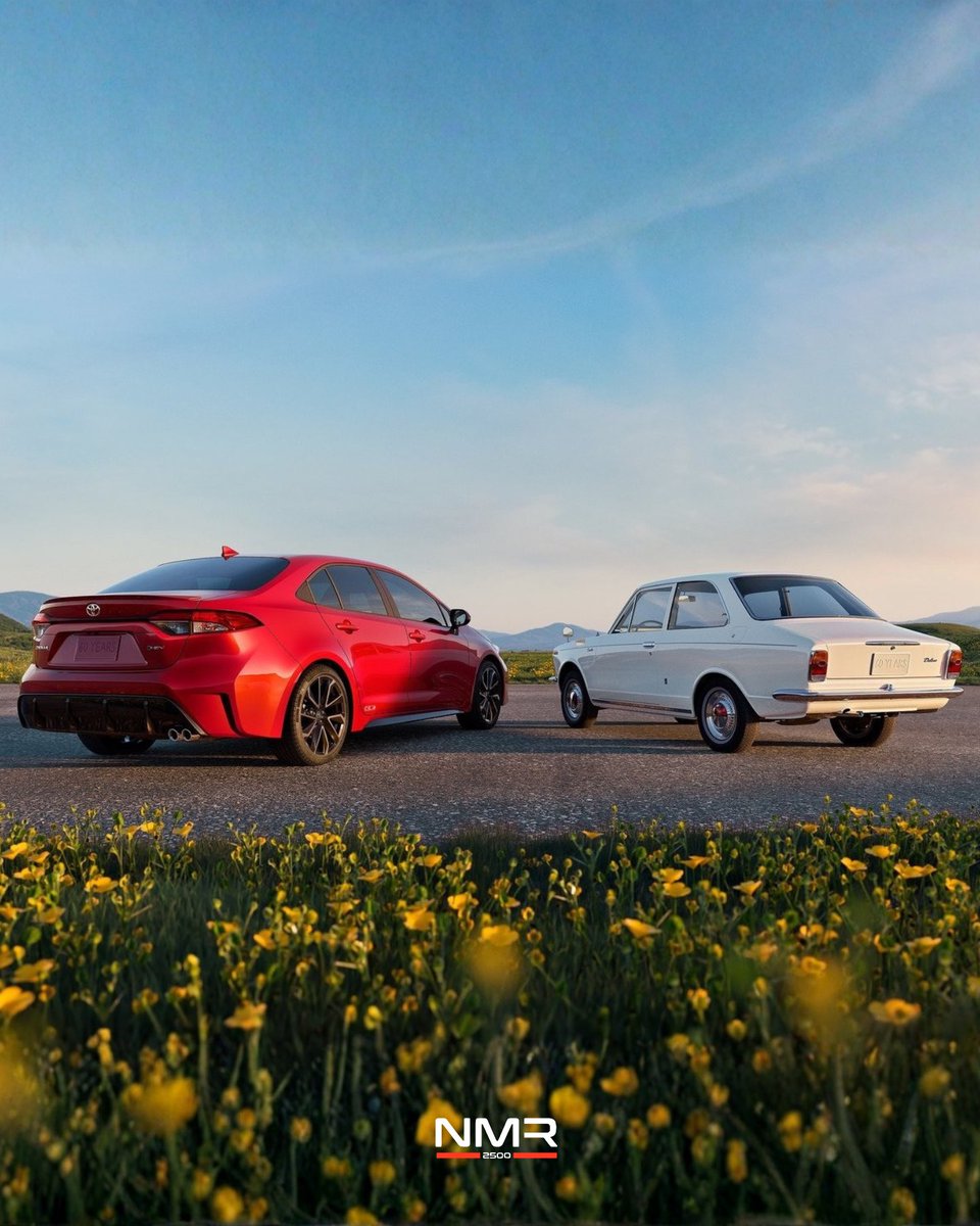 NMR2500's tweet photo. تويوتا تحتفل بـ 60 سنة من كورولا 🎉🚗

كشفت تويوتا عن كورولا 2027 إصدار الذكرى الستين، نسخة خاصة تحتفل بتاريخ واحد من أشهر أسماء السيارات في العالم منذ انطلاق الجيل الأول عام 1966.

✨ إصدار خاص للذكرى الـ60
🚗 لمسات وتصميم مميز عن الفئات العادية
🎨 تفاصيل خاصة بهذه النسخة
🏆 احتفال بـ6 عقود من تاريخ كورولا

من 1966 إلى 2026.. أجيال كثيرة واسم ما زال مستمر إلى اليوم!

وش أفضل جيل كورولا مر عليكم؟ 👀