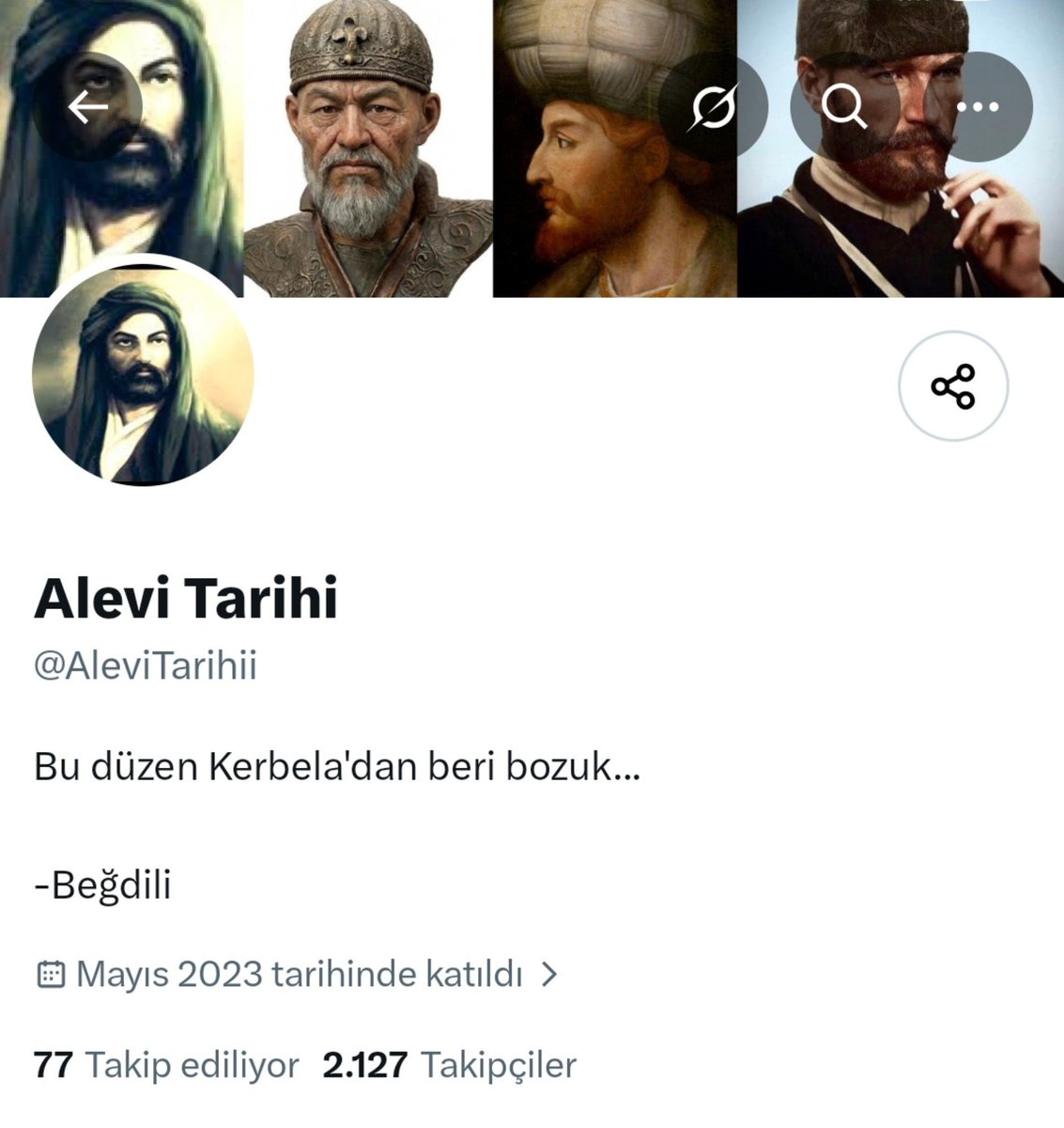 ARAL_62's tweet photo. Bunlar gibi bir kaç hesap daha var uzun süredir takip ediyorum.
Israrlı bir şekilde Tunceli'ye kin ve nefret suçu işliyorlar. Bektaşilik ve Şah İsmail propagandası yapıyorlar.

Alevi halkını soyu sopu belli olmayan merdiven altı tarikatlara çevirip mürit toplamaya çalışıyorlar. https://t.co/V3hqXQLagt