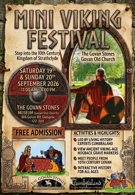 GovanStones's tweet photo. Another serious line-up for the Govan Stones!  Poison Pen Letters, Shape-shifting Norse Gods and a Mini Viking Festival!
🎟 FREE tickets for the book festival events available on Eventbrite 🔗
LINK in comments ⤵️ https://t.co/TbYoLLm7RY