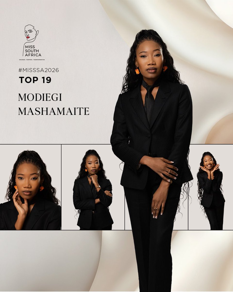 Official_MissSA's tweet photo. Introducing the #MissSA2026 Top 19 ✨🇿🇦

@Didi_Mash , 27, representing Gauteng.

A journalist and news reporterher EYA initiative focuses on Education.

The Miss South Africa 2026 Top 19 Announcement brought to you by House of Nala 

#MissSA2026 #Top19 #EmpowerYouthAfrica #TheJourneyToMissSA
