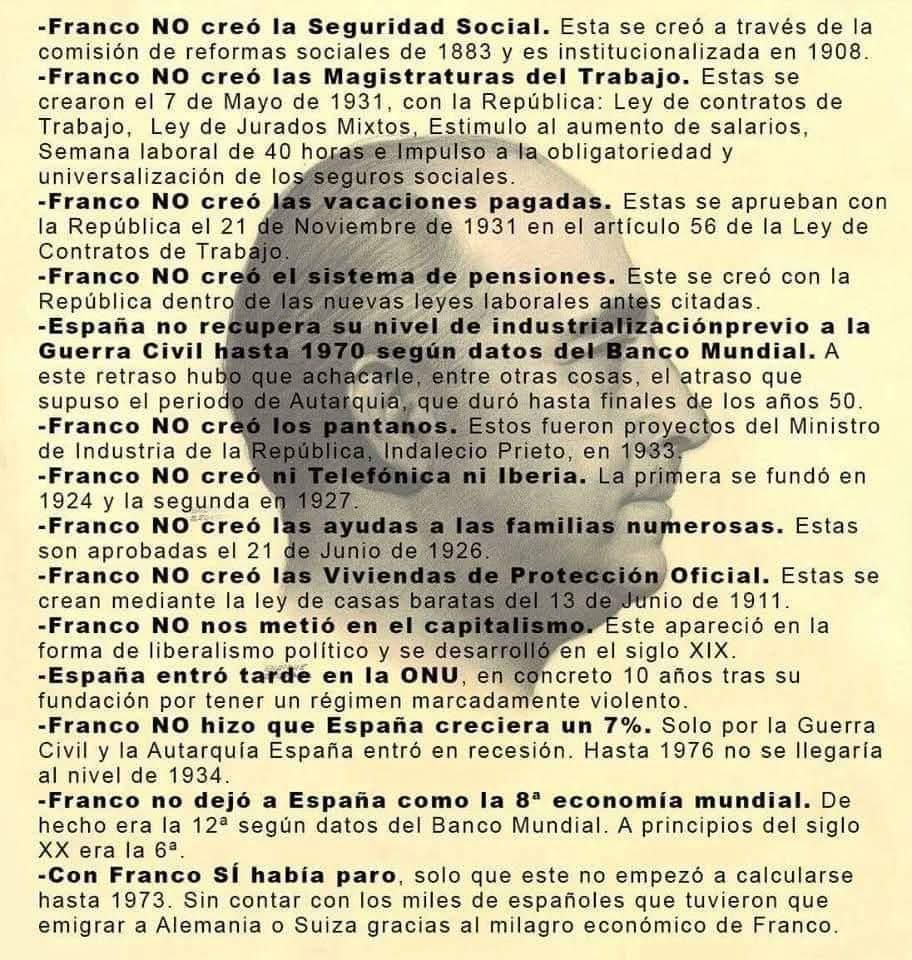 sandra424393558's tweet photo. @anmalo10 @proteston13 Iluminado estás tú, coge te metes en Google e investiga verás como la seguridad social existia desde 1908. 
Te pongo una foto con muchas más cosas que no eran de Franco, lo mismo te quedas un poco disgustado. https://t.co/iTlG0IYERM