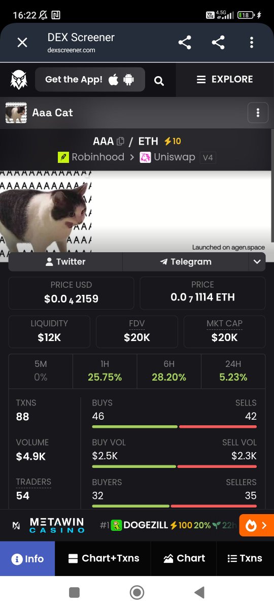 AAAcat_RH's tweet photo. @CoinMarketCap WHEN $AAA Listing ?

0x6c58d6f67f728a74158e31fa1b6b497967e4786f https://t.co/S7WOYe1Rdd