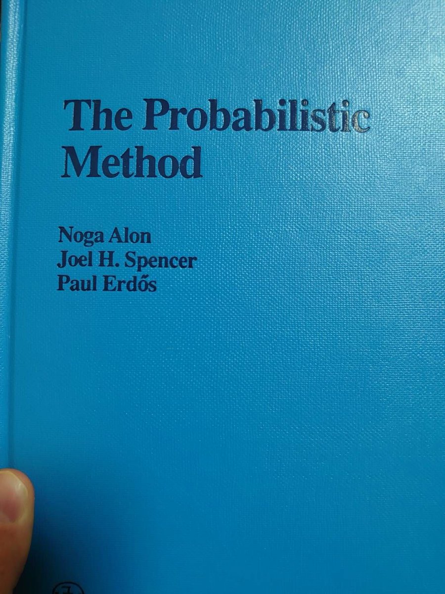 FrnkNlsn's tweet photo. GOAT!

 "The Probabilistic Method" https://t.co/pHcyzGyYK5