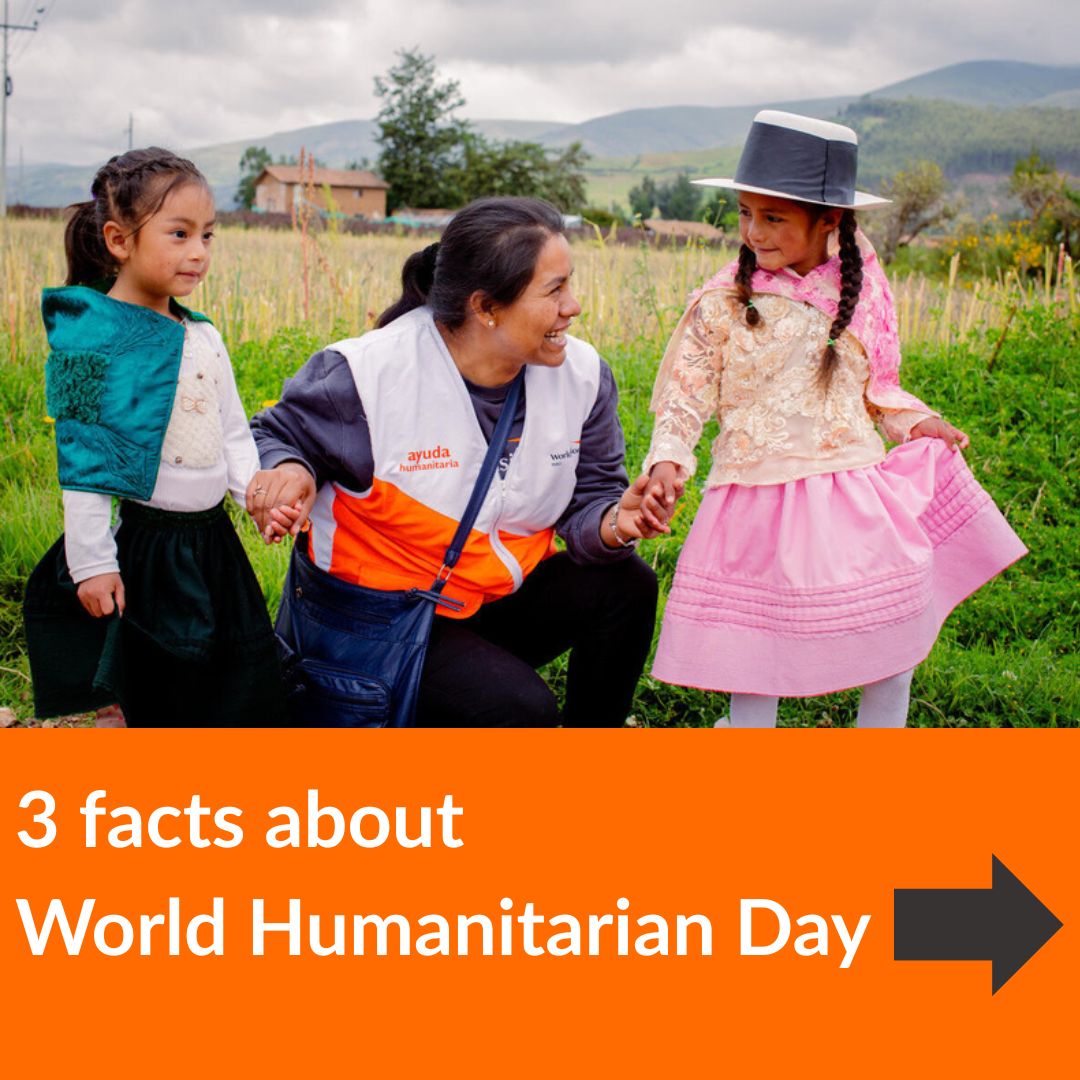 WorldVisionUSA's tweet photo. Today is #WorldHumanitarianDay—a day to honor the people who show up when the world is at its hardest.🧡

Because behind every response are people who choose to show up. Today, we celebrate them! https://t.co/5yuJkjjnCq https://t.co/ysPtvdz6O2