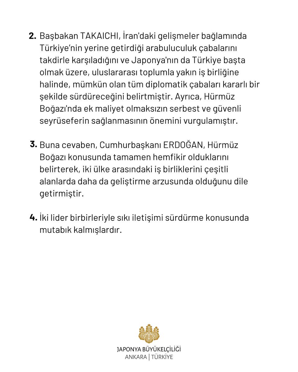 JaponyaBE's tweet photo. Japonya-Türkiye Liderleri Telefon Görüşmesi

https://t.co/fGPawa8CaC https://t.co/dQy990RNiX