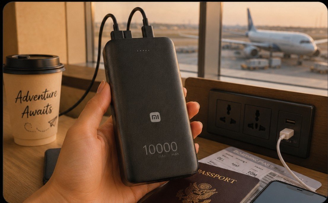 Blessedgirl003's tweet photo. @abigoabi Hunting for a socket at the airport! ✈️ 🔌 Airport sockets are rarer than window seats 😅 Between long layovers, travel pics, maps, boarding passes and endless scrolling, my phone battery dies faster than I can say "final call". 

 #REDMINote17ProMax5 @abigoabi https://t.co/CPWNHKoxiO