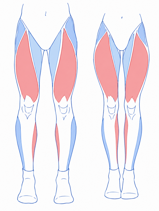 ChromaFlowx's tweet photo. differences between men's and women's legs https://t.co/lxENyJn8gB