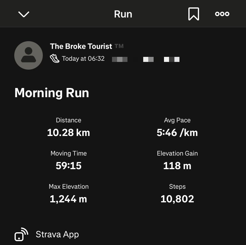 Shisa_Bonie22's tweet photo. Day 99/100 ✅

THE PENULTIMATE RUN. ⏳

100 days ago, this was an idea.

Since then: rain, pain, sickness, long journeys, busy schedules, hills, early starts, and countless moments when it was easier not to run.

But the rule never changed:

10KM. Every day.

One more run. 🏃🏾‍♂️ https://t.co/6oX3ZKTZ15