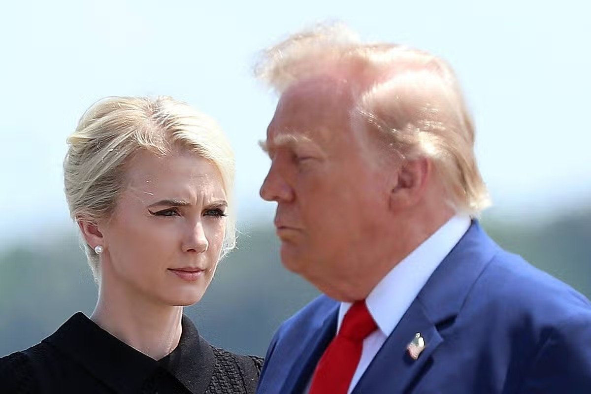 haveigotnews's tweet photo. Donald Trump is upset people are talking about his relationship with aide Natalie Harp, so we definitely shouldn't do that or point out how weird it is https://t.co/8BO5Vxz3Tz