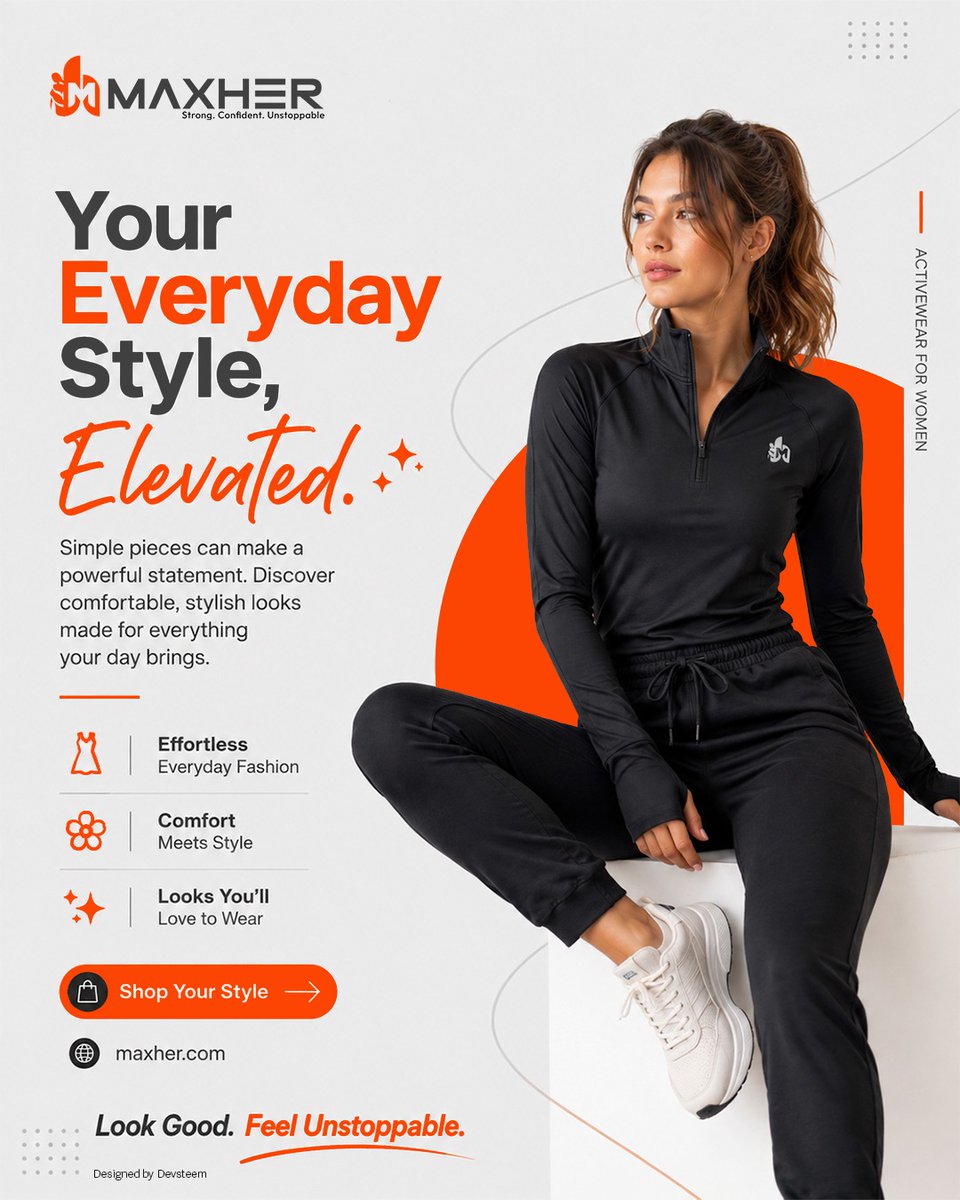 maxhercom's tweet photo. Your everyday style, elevated. 🖤✨
Comfort meets style with Maxher activewear.
Look Good. Feel Unstoppable.

#Maxher #Activewear #WomensFashion https://t.co/kZQ8CZ7Ml3