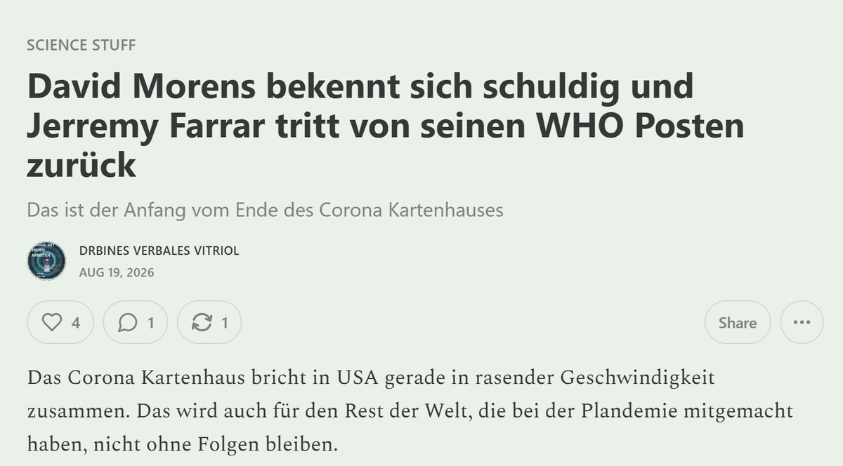 Sabisteb's tweet photo. David Morens bekennt sich schuldig und Jerremy Farrar tritt von seinen WHO Posten zurück https://t.co/jesuisEq7k https://t.co/pEoanIzLGb