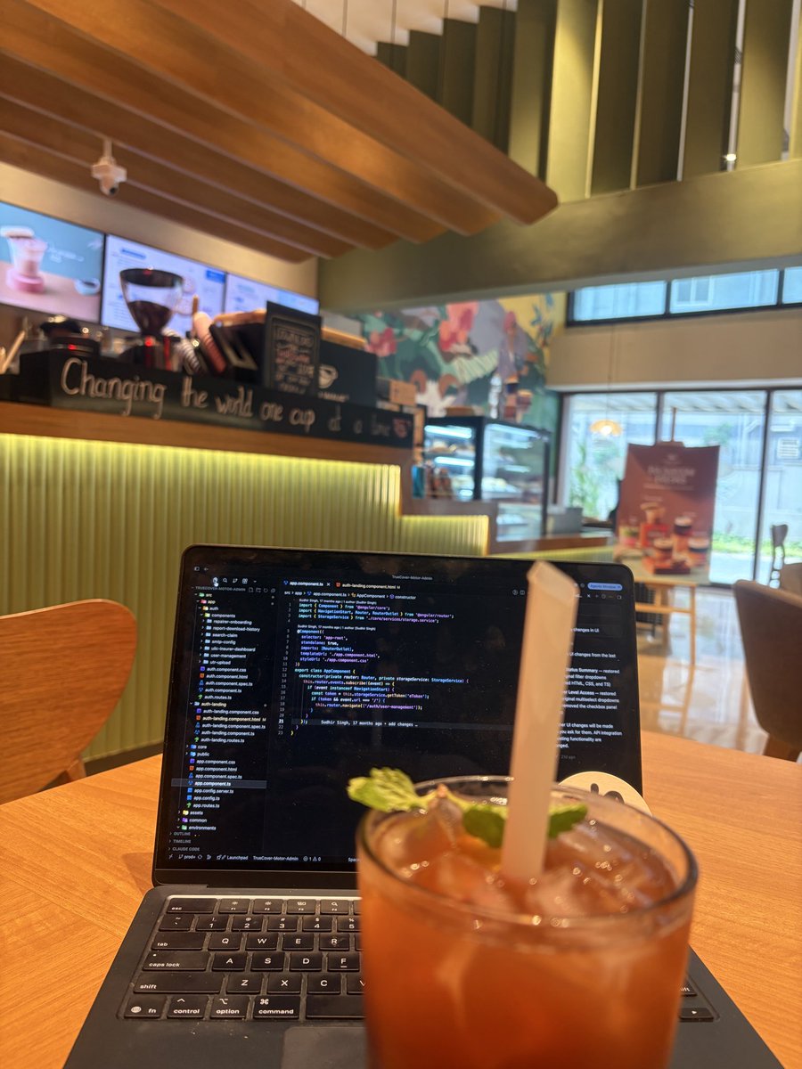darshilshah22's tweet photo. Today’s Workplace

Exploring Bangalore. 
Devs, 
Suggest me some more place where we can meet and discuss tech https://t.co/zN0BAEff4g