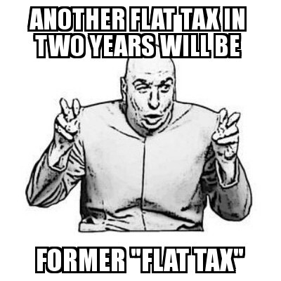 FairTaxOfficial's tweet photo. When NO flat tax on income has ever stayed flat for more than a few years why would lobbyists and Congress leave another one alone? They will not. One thing about taxing all new goods and services sold at retail an opportunity to "carve out" simply will not work as it changes the rate that hurts retailers, consumers and the economy. See comment for links to explaining how.
