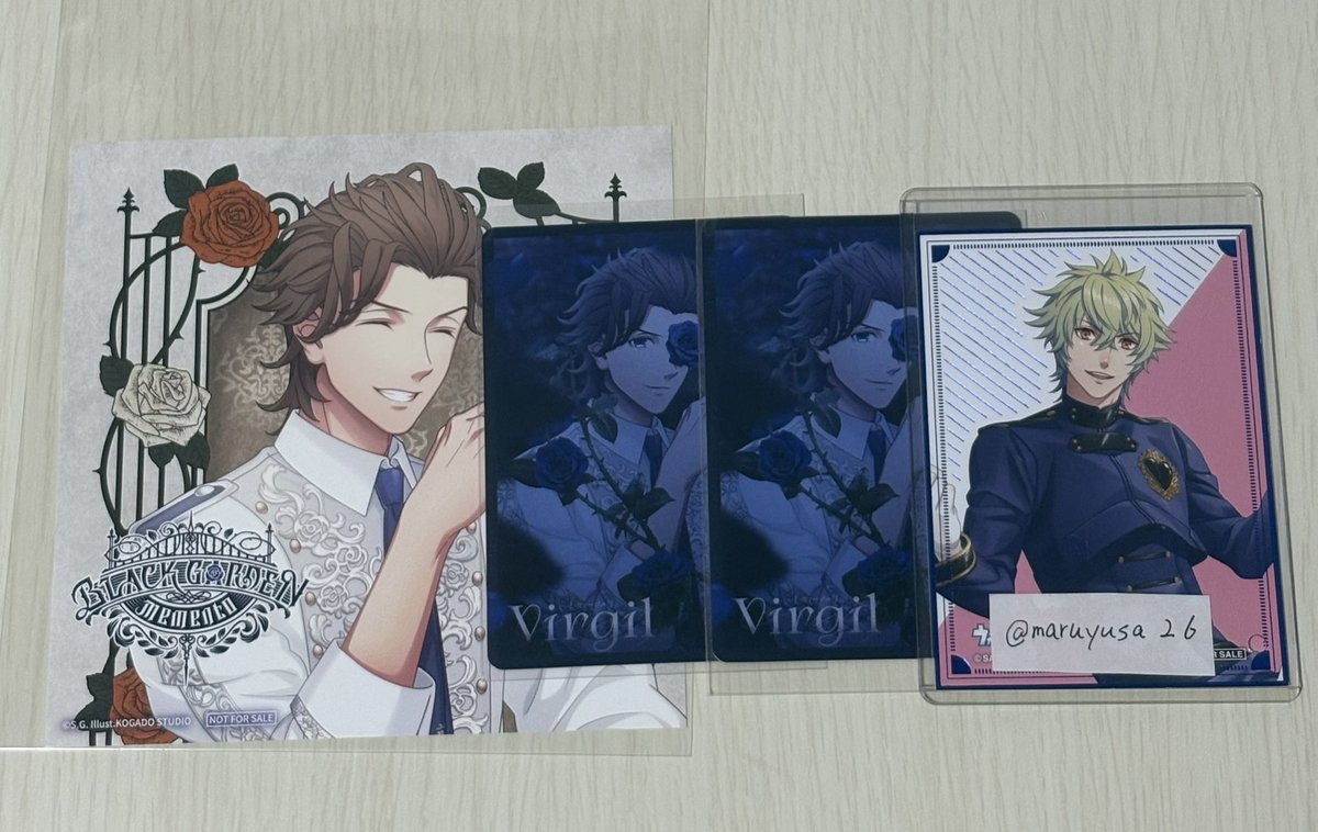 maruyusa26's tweet photo. 【交換】うたプリ HE★VENS BLACK GARDEN -memento- 黒庭 アナザージャケット メッセージカード

譲
ジャケット、メセカ2 ヴァン

求
同種大和

大阪手渡し、郵送交換
おまとめの方優先させていただきます。

お気軽にお声がけ下さい！
よろしくお願いいたします。 https://t.co/cVqhs1rXWW