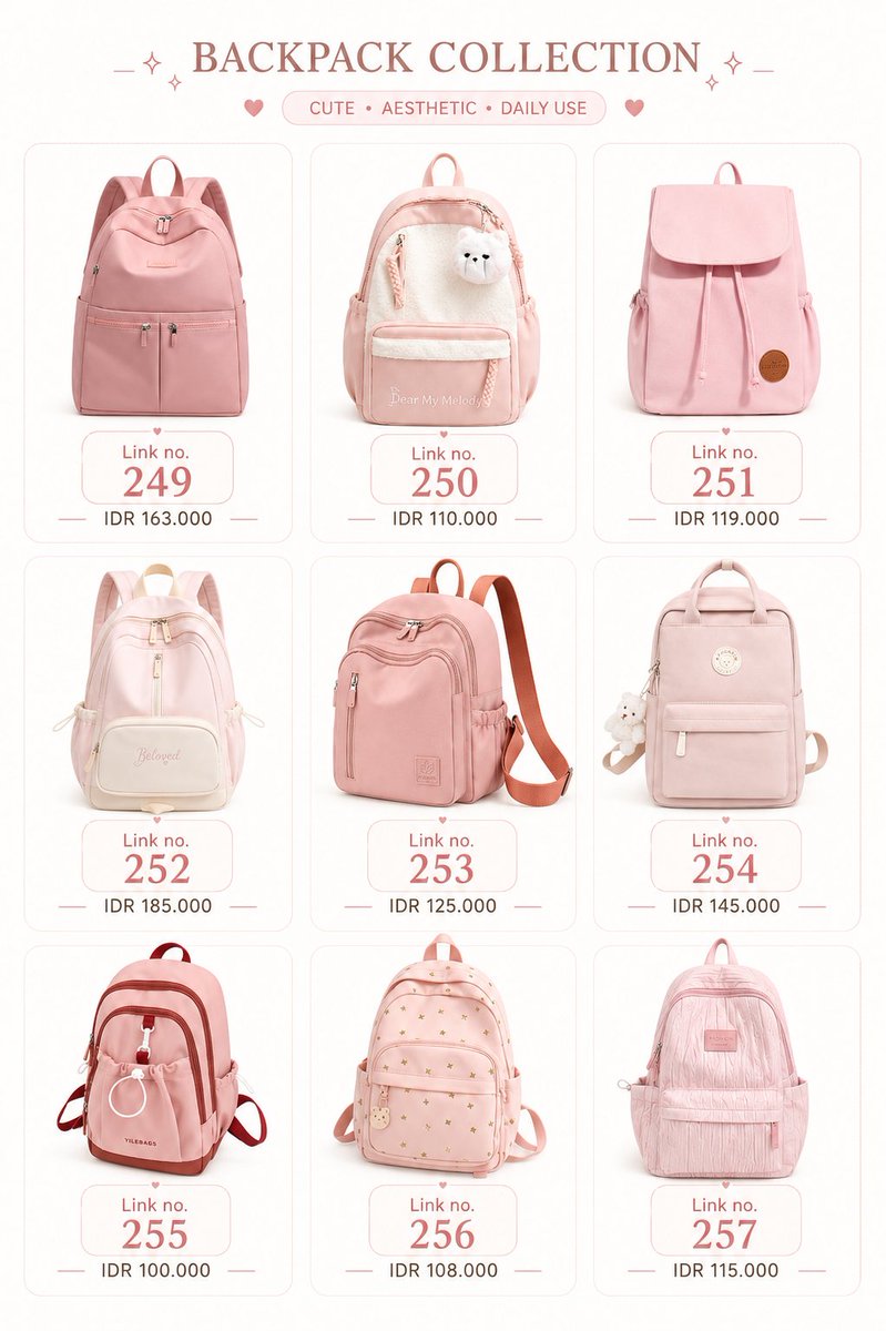 kepogoods's tweet photo. 🌷 fashion finds
backpack you'll actually use 🎒
buat sekolah, kuliah, kerja, sampai pergi' jg cocok. modelnya praktis, muat banyak, and tetap gampang dipaduin sama outfit.
#kepogoods #taswanita #bagpack #racunshopee

🔗 shop this look ⤵️
https://t.co/LSRolijECG https://t.co/2b1W5oQY3j