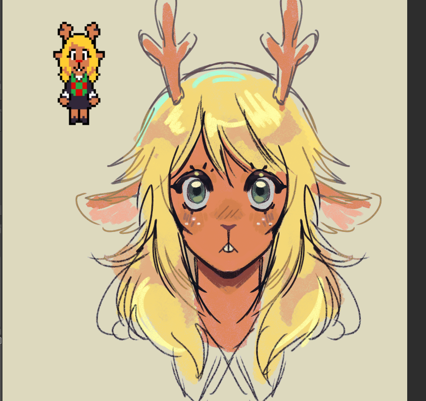 seradrawsstuff's tweet photo. guhh noelle? #deltarune https://t.co/leFdoegxsX