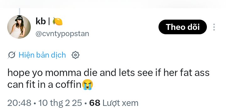 DaoDao079923832's tweet photo. @cvntypopstan @mintgreenelle Supporting women by cursing someone’s mom to death, right? https://t.co/TGJf0243CJ
