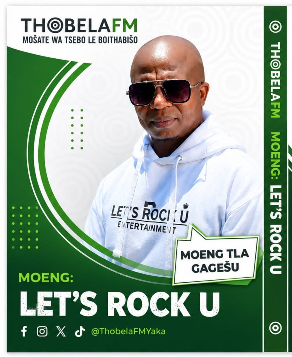 LetsRockU_ZA's tweet photo. Be sure to tune into @ThobelaFMYaka this afternoon, for @LetsRockU_ZA profile interview and new music discussion.

Catch the full conversation from 16:20! 📻

#NewMusic #ThobelaFM #LetsRockU https://t.co/W1I6iu7LXP