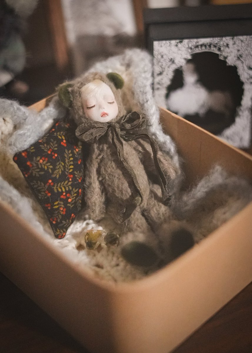 hakunei_doll's tweet photo. RENbear様(@renbear_doll )からちびくまちゃんお迎えしました🧸🤍
ちっちゃくてかわいすぎる…… https://t.co/KAXeB90kol